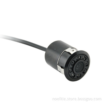 Night vision waterproof 12V reverse car camera with 8 led